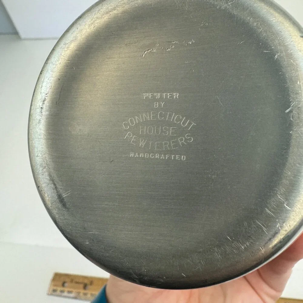 Connecticut House Pewters vtg glass